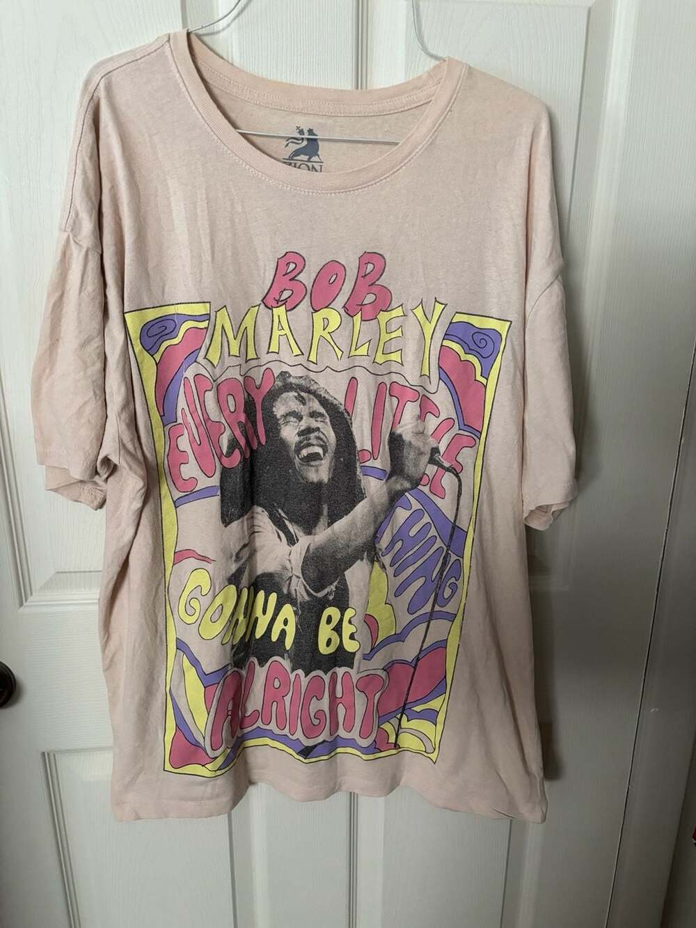 Zion Rootswear Bob Marley Every Little Thing Gonna Be Alright T-Shirt Size L/XL
